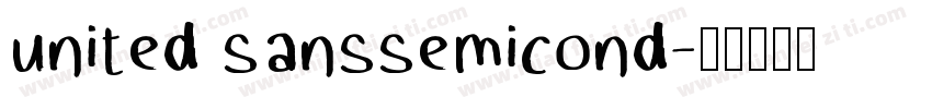 united sanssemicond字体转换